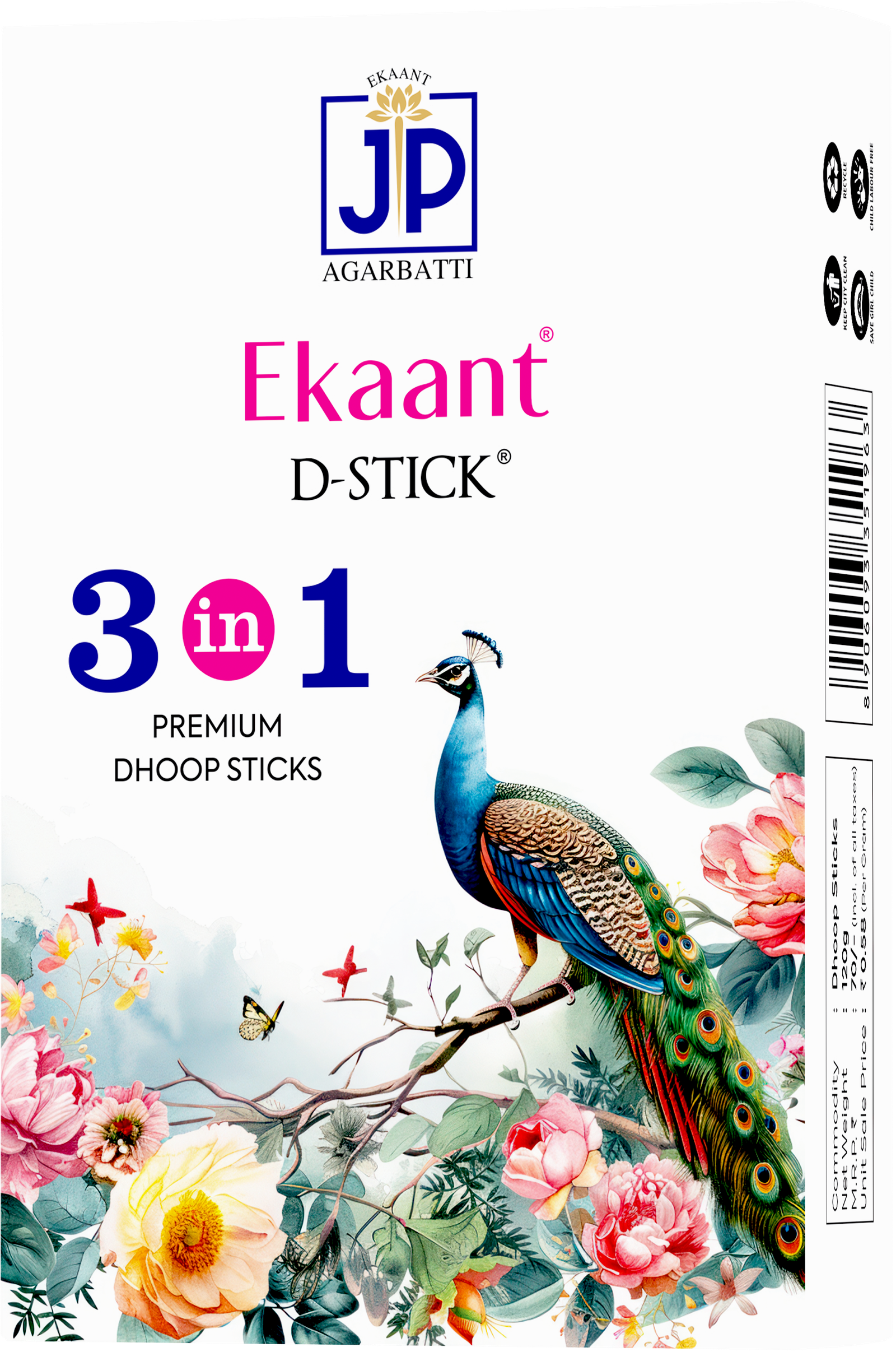 JP Ekaant Dhoop Sticks